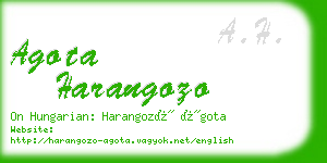 agota harangozo business card